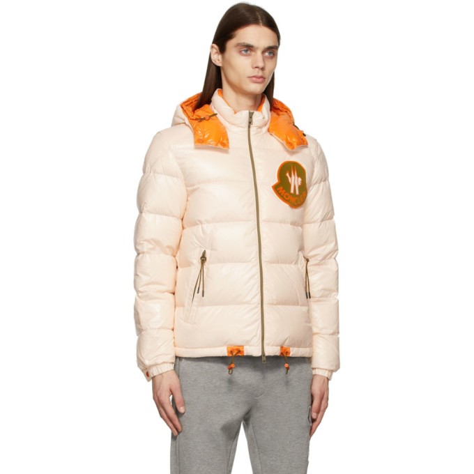 Shop Moncler Genius 2 Moncler 1952 Off-white Down Haggi Jacket In 503 Pink