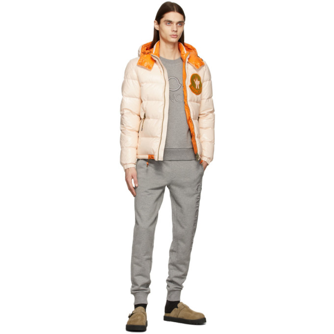 Shop Moncler Genius 2 Moncler 1952 Off-white Down Haggi Jacket In 503 Pink