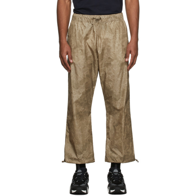 Shop Moncler Genius 2 Moncler 1952 Khaki Nylon Lounge Pants In 830 Olive