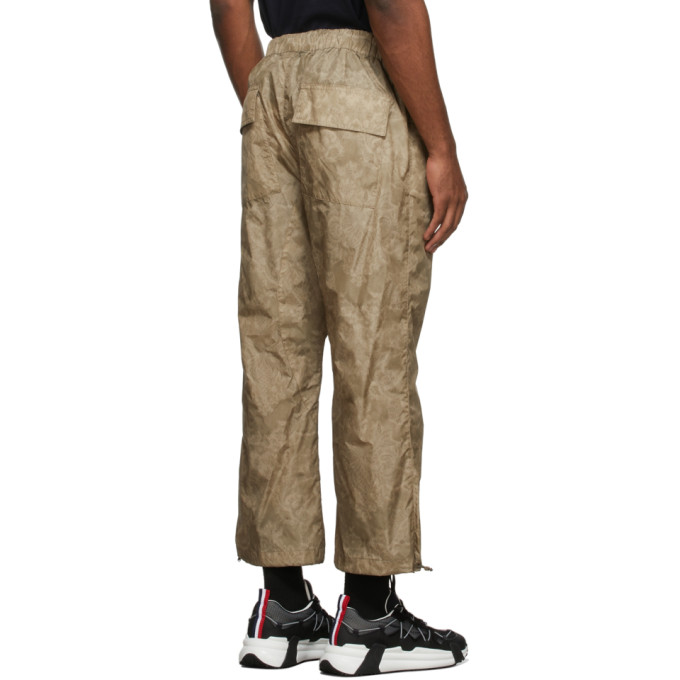 Shop Moncler Genius 2 Moncler 1952 Khaki Nylon Lounge Pants In 830 Olive