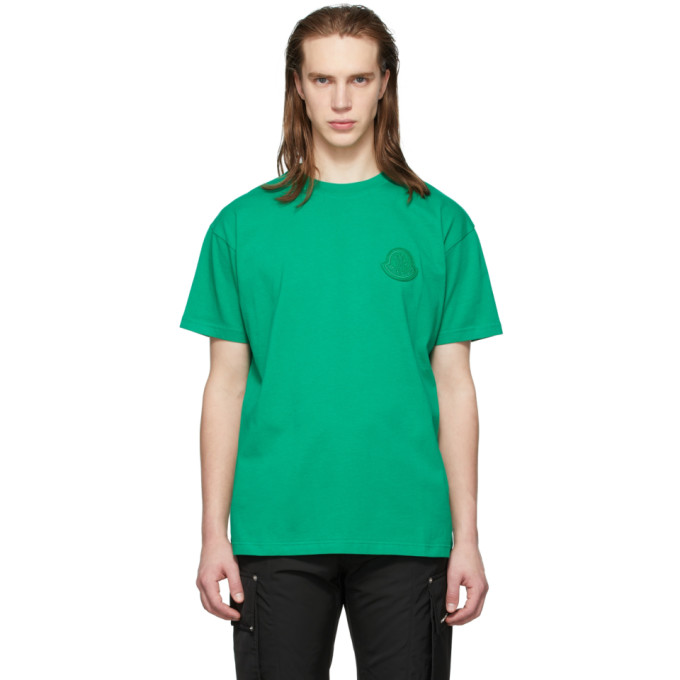 MONCLER GENIUS GREEN LOGO T-SHIRT