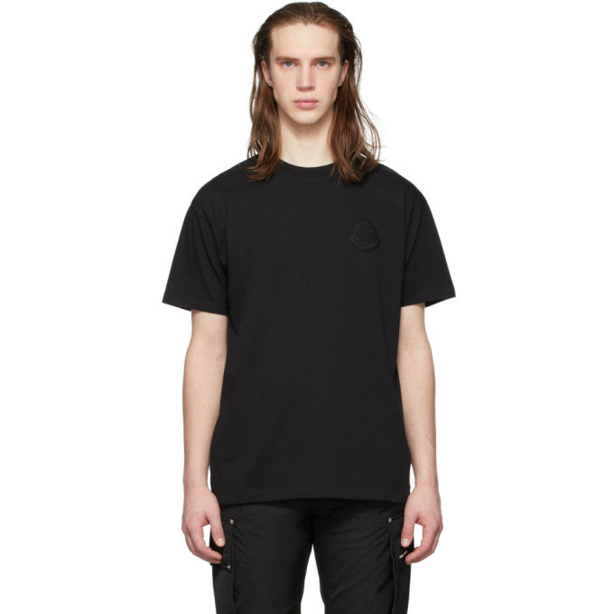 MONCLER GENIUS BLACK LOGO T-SHIRT