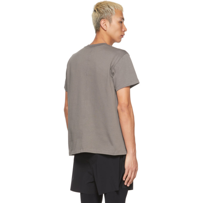 Shop Rick Owens Grey Short Level T-shirt In 34 Dust