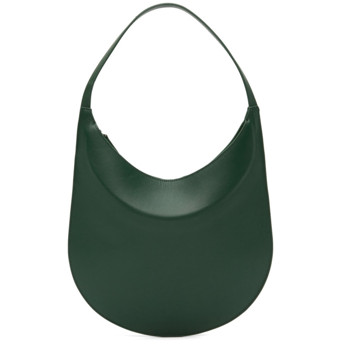 Aesther Ekme Green Leather Mini Shoulder Bag In 181 Evergreen