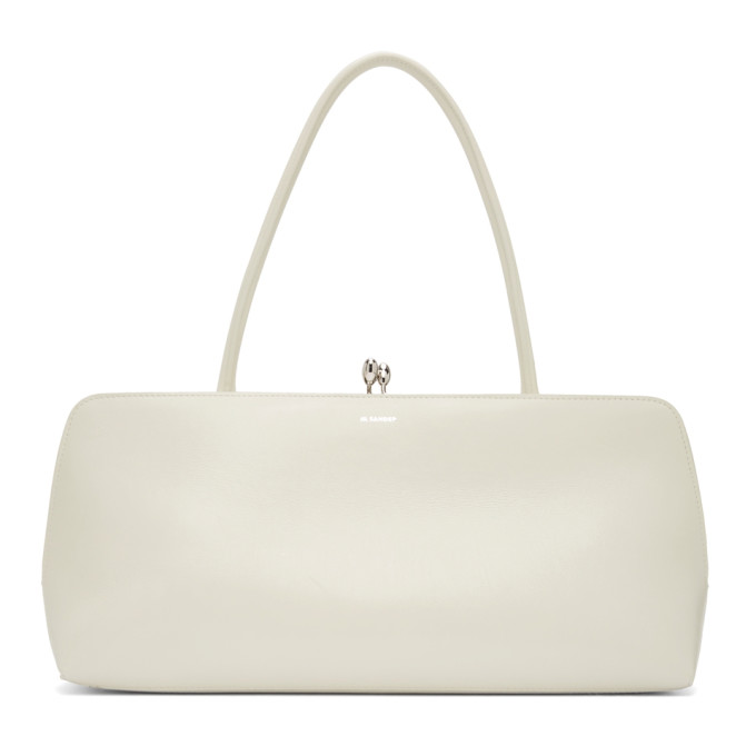 JIL SANDER BEIGE MEDIUM GOJI FRAME BAG