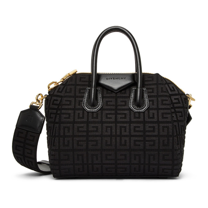 Givenchy Black Mini Antigona Bag In 001 Black