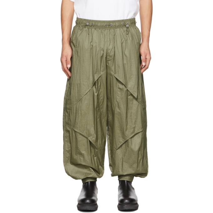 A. A. Spectrum Khaki Ramal Lounge Trousers In Khaki Green