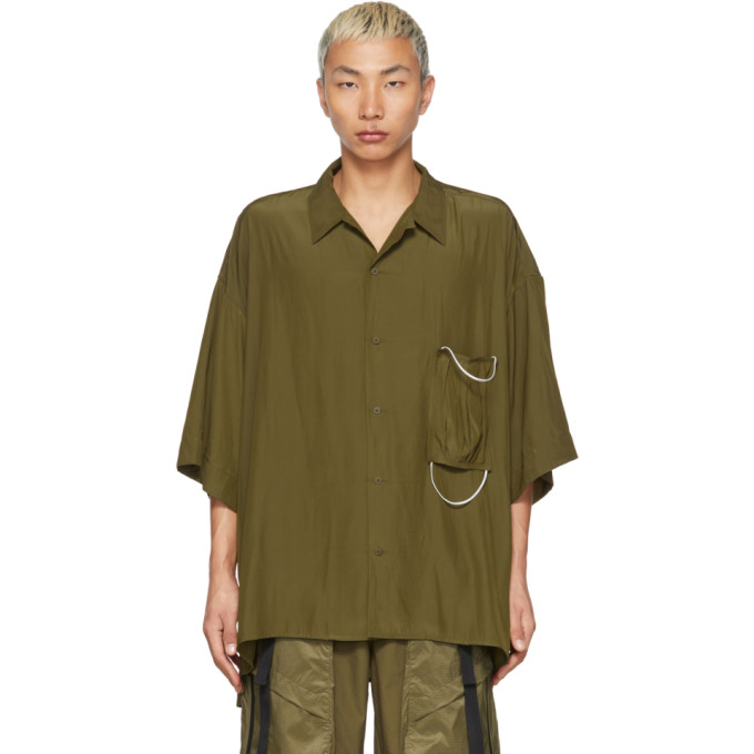 A. A. Spectrum Khaki Sharaf Shirt In Khaki Green