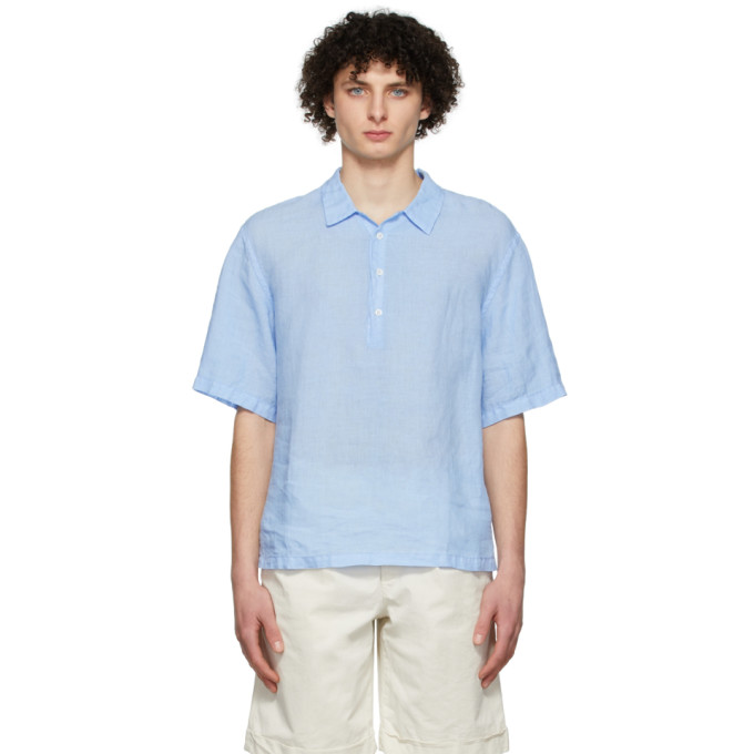 Barena Venezia Blue Mola Telino Shirt In Cyan