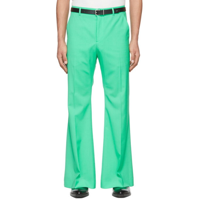 Lu'u Dan Ssense Exclusive Green 70's Bellbottom Trousers In 70's Green