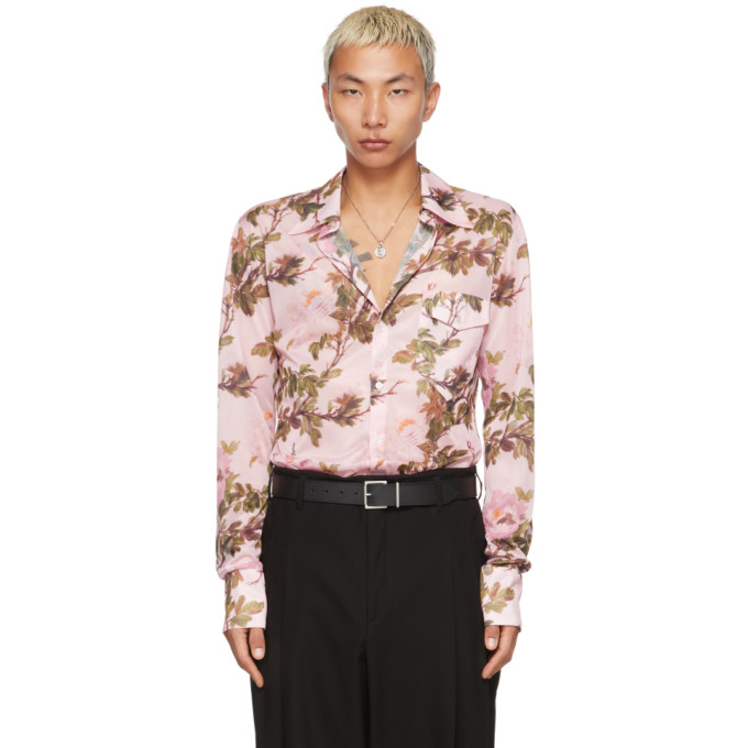 Lu'u Dan Ssense Exclusive Pink Floral Bà Shirt In Ba Flowers