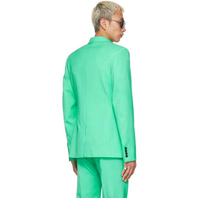 Shop Lu'u Dan Ssense Exclusive Green 70's Blazer In 70's Green