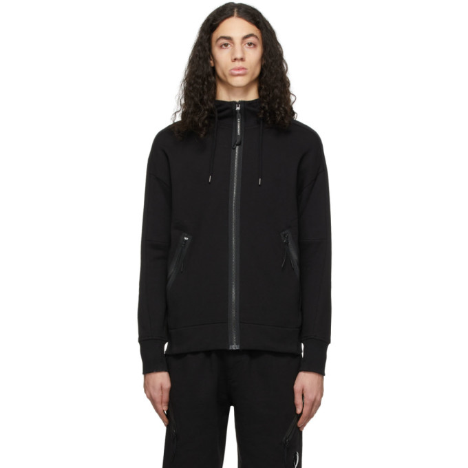 C.p. Company Hooded Jacket In 999 Black