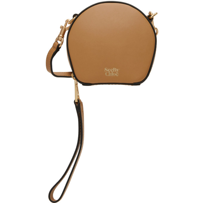 See By Chloé Beige Mini Shell Shoulder Bag In 268 Biscotti Beige