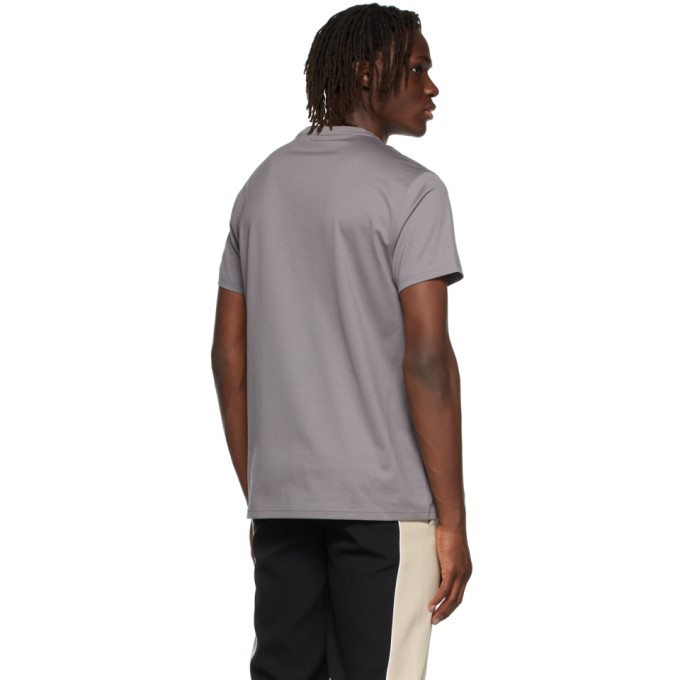 Shop Burberry Grey Parker T-shirt In Seal Grey