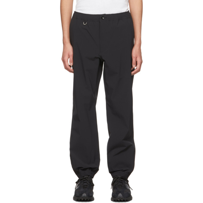 Sophnet. Black Shirring Track Pants