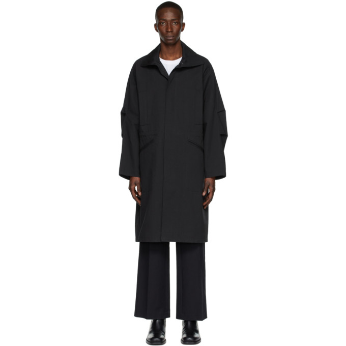 Le17septembre Black Ripstop Trench Coat