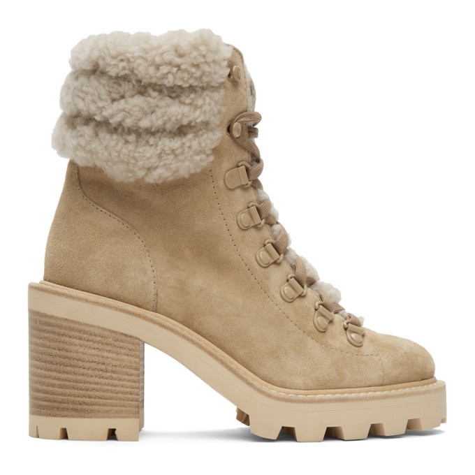 jimmy choo eshe flat shearling