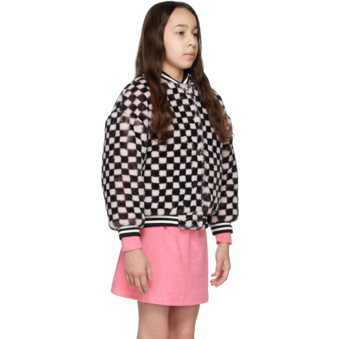 Shop Luckytry Kids Reversible Pink & Black Shining End Jacket