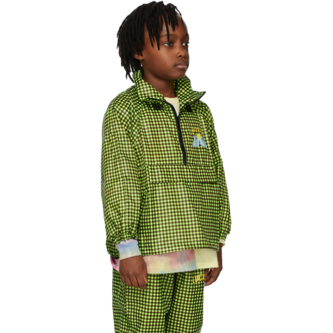 Shop Luckytry Kids Green Cloud Check Anorak Jacket