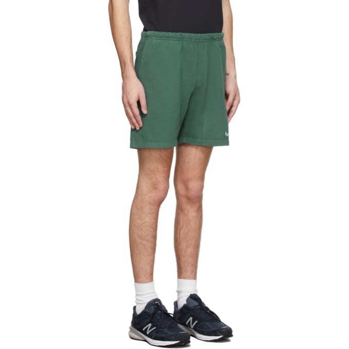 Shop Museum Of Peace And Quiet Green Ssense Exclusive Wordmark Shorts In Forest