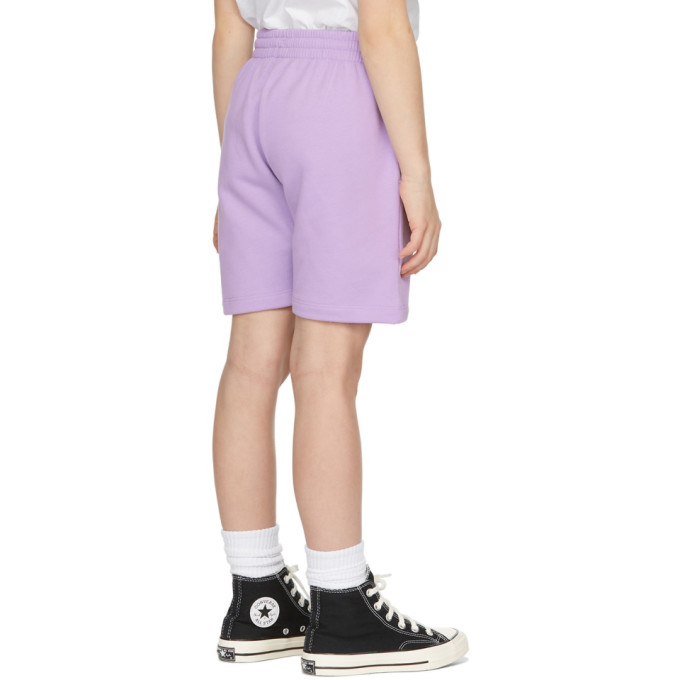 Shop Pangaia Kids Purple Long 365 Shorts In Orchid Purple