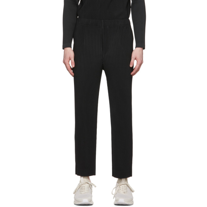 Issey Miyake Black Monthly Color February Trousers In 15-black