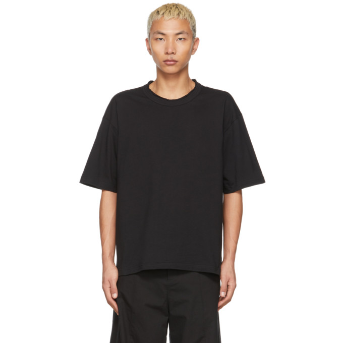 CRAIG GREEN BLACK EYELET T-SHIRT