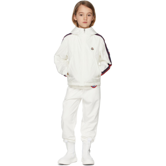 Shop Moncler Kids White Fridan Jacket In 034 White