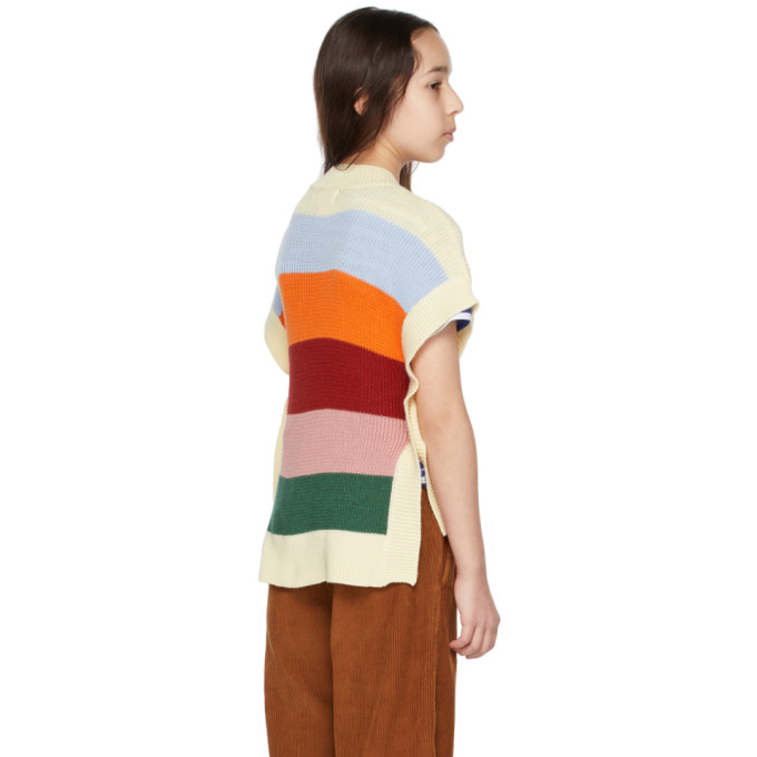 Shop Molo Kids Multicolor Gracelyn Vest In 6497 Rainbow Knit