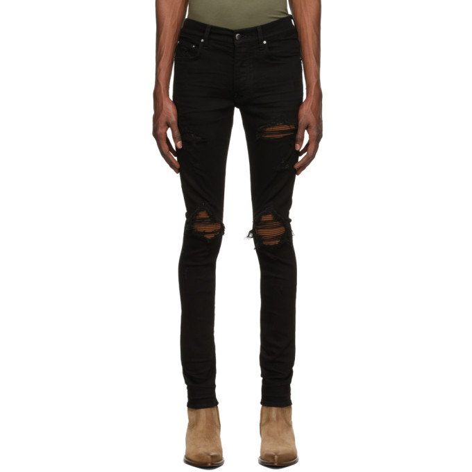 Amiri Leopard Print-panel Fitted 