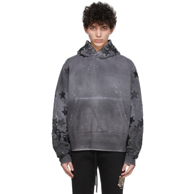 AMIRI GREY CHEMIST STAR HOODIE