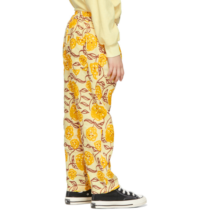 Shop Weekend House. Kids Yellow Linen Mimosa Trousers In Soft Yellow