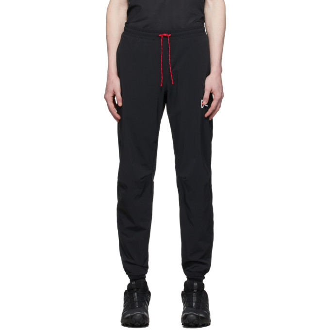 DISTRICT VISION BLACK ZANZIE TRACK LOUNGE PANTS