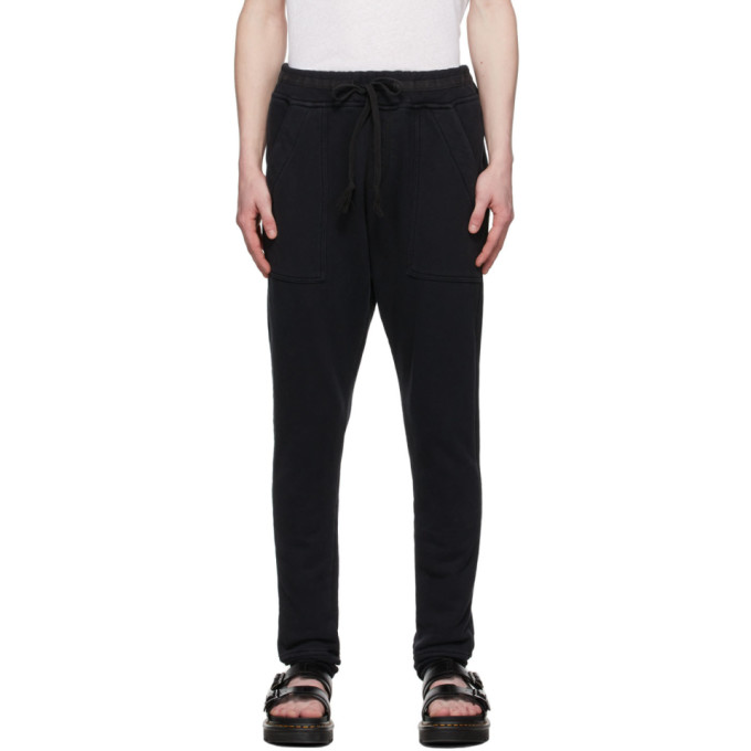 Greg Lauren Black Basic Lounge Trousers