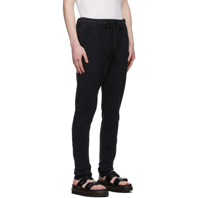 Shop Greg Lauren Black Basic Lounge Pants