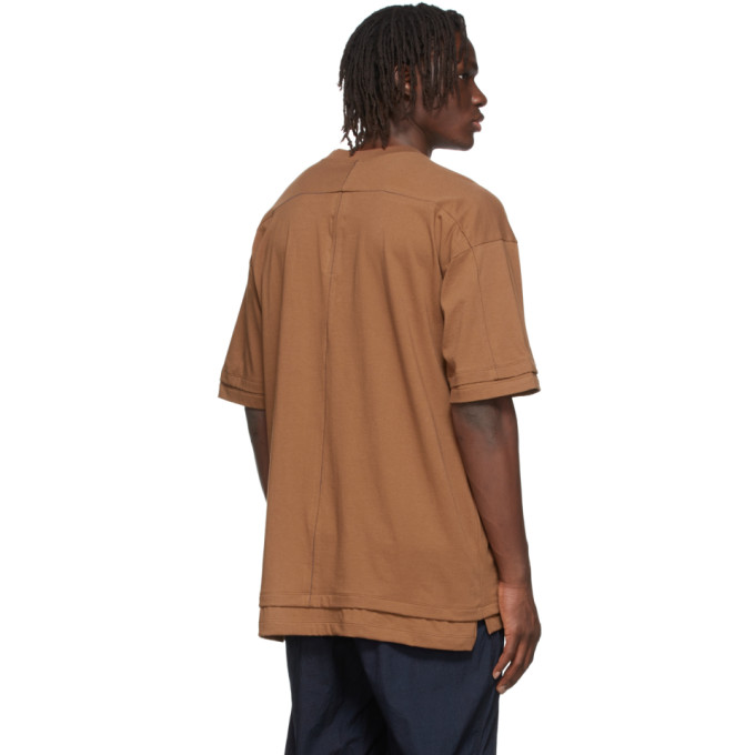 Shop The Viridi-anne Brown Layered Loose T-shirt