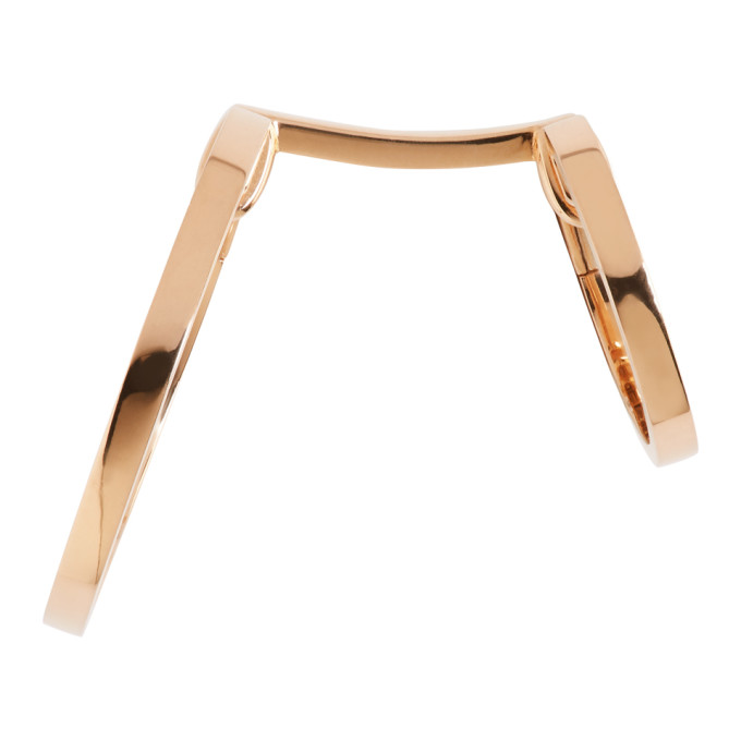 Repossi Rose Gold Small Double Berbere Earring 162680F00900201