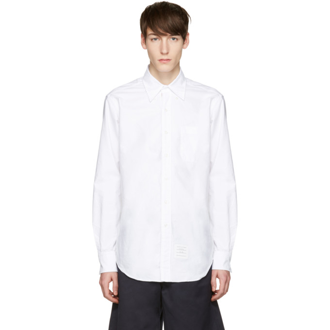 Thom Browne White Oxford Classic Shirt 171381M19200201