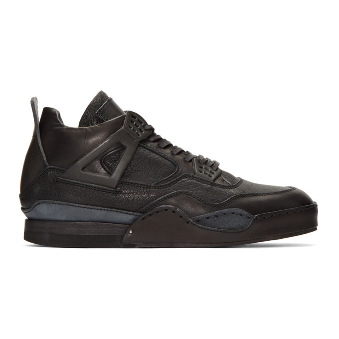 Hender Scheme Black Manual Industrial Products 10 High-Top Sneakers