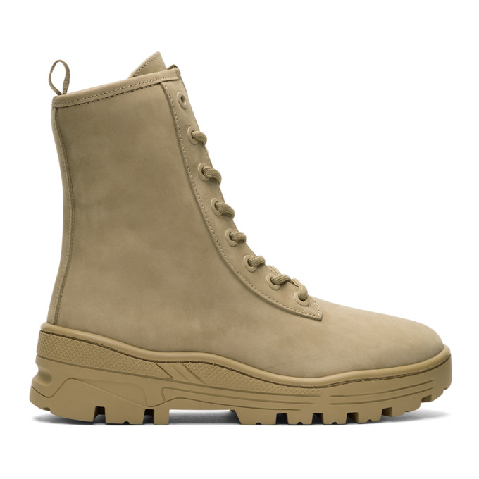 YEEZY Taupe Nubuck Military Boots
