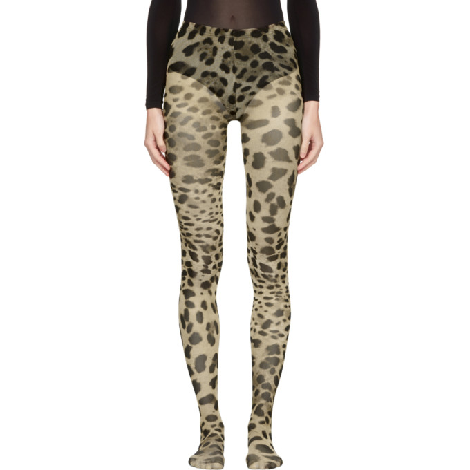 DOLCE & GABBANA Multicolor Leopard Tights