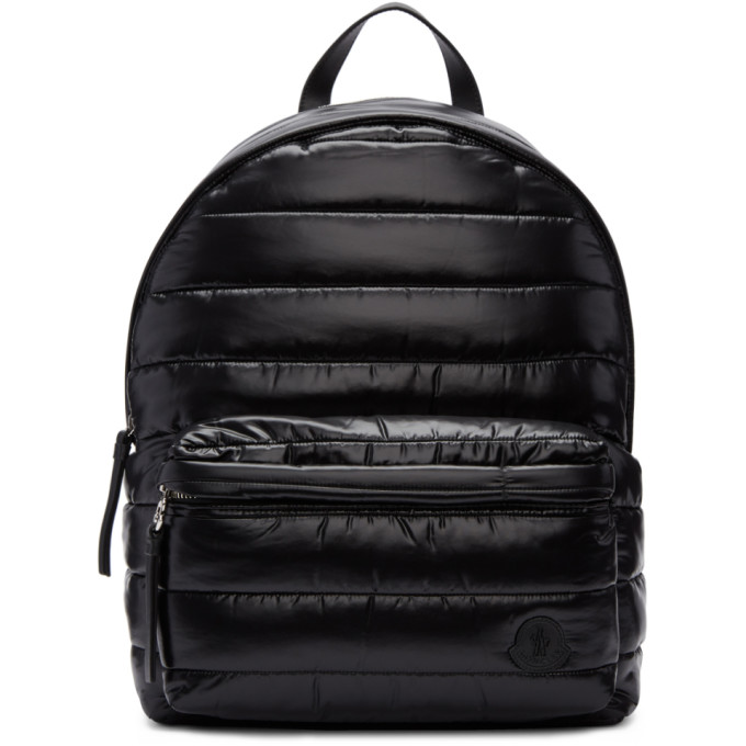 Moncler Black Quilted Nylon Backpack