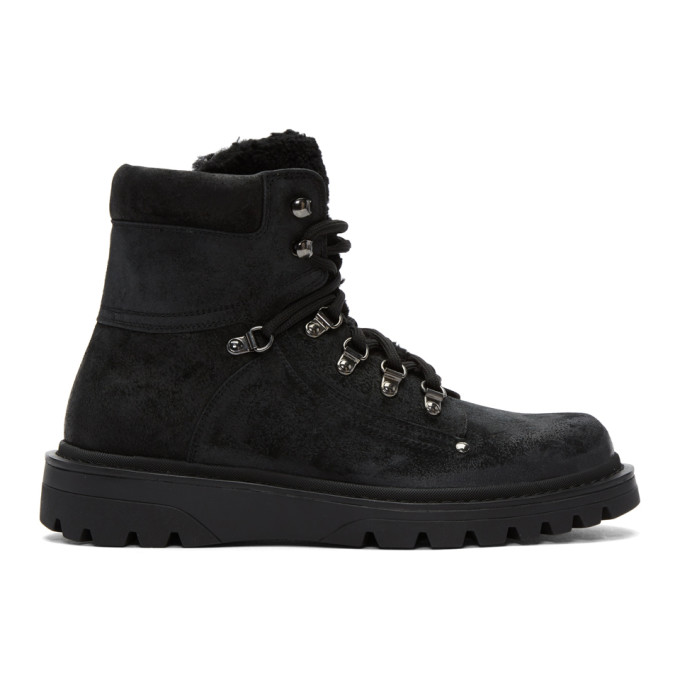 Moncler Black Nubuck Egide Boots