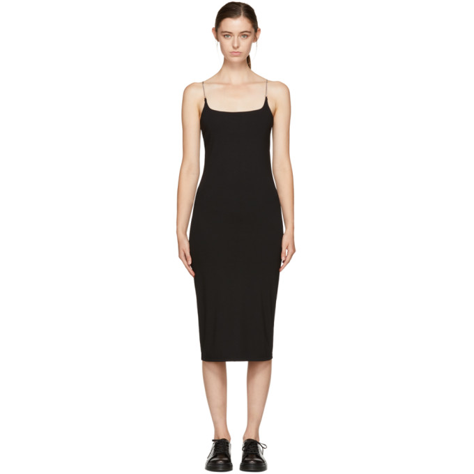 ALEXANDER WANG T T BY ALEXANDER WANG BLACK CHAIN CAMISOLE DRESS