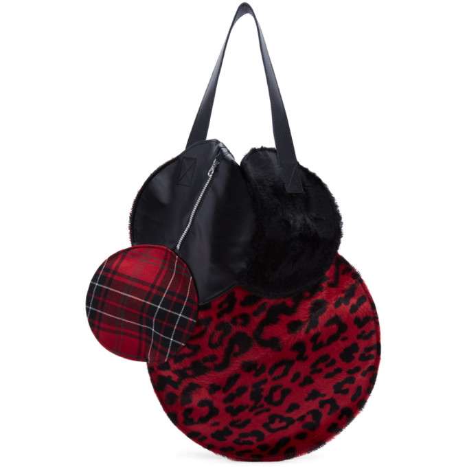 Junya Watanabe Black & Red Multi Circles Tote