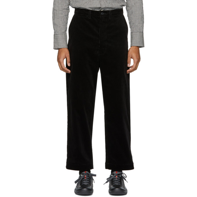 Junya Watanabe Black Corduroy Trousers