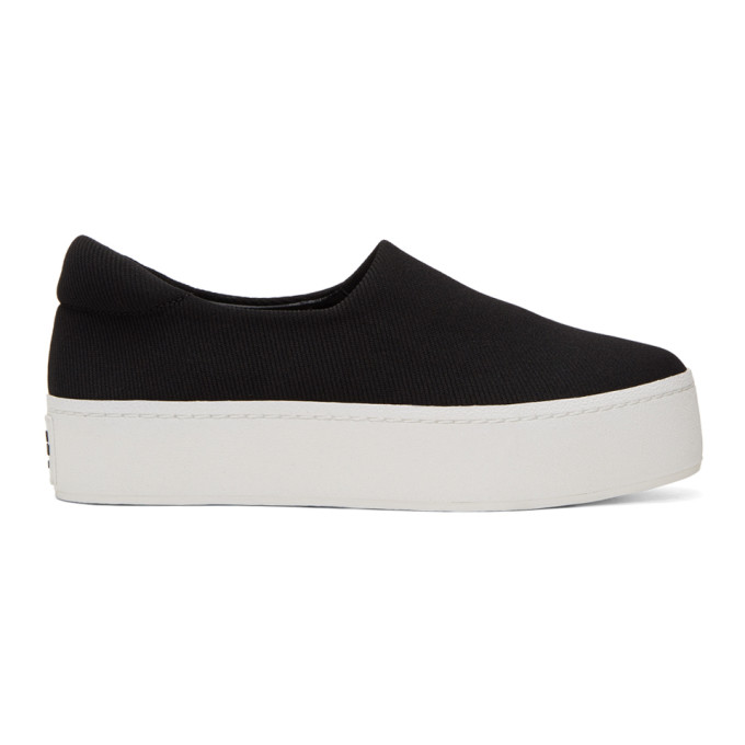 Opening Ceremony Black & White Cici Platform Slip-On Sneakers