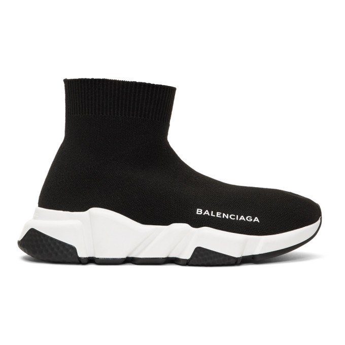 Balenciaga Black Speed Runners High-Top Sneakers