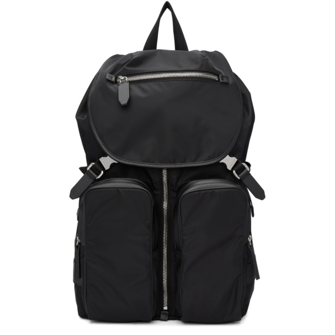 Neil Barrett Black Nylon Backpack